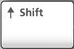 Picture of the Shift key of a keyboard